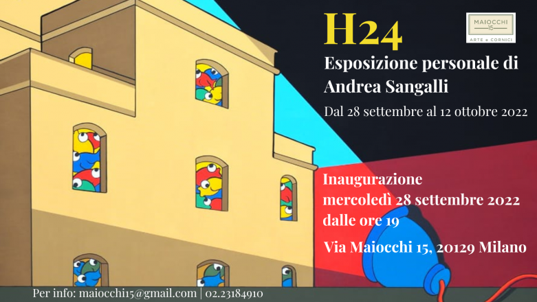 H24. esposizione personale di andrea sangalli